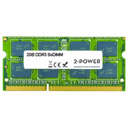 2-Power MEM0801A, 2 GB, 1 x 2 GB, DDR3L, 1600 MHz, 204-pin SO-DIMM, Verde