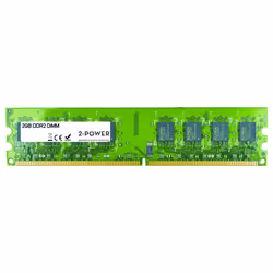 2-Power MEM1302A, 2 GB, 1 x 2 GB, DDR2, 800 MHz, 240-pin DIMM, Verde