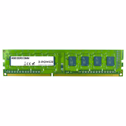 2-Power MEM0303A, 4 GB, 1 x 4 GB, DDR3, 1600 MHz, 240-pin DIMM, Verde