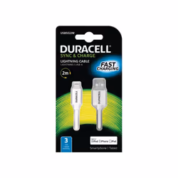 Duracell USB5022W cavo Lightning 2 m Bianco