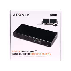 2-Power DOC0101A replicatore di porte e docking station per laptop Nero