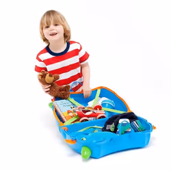 Trunki Terrance Trolley Guscio rigido Blu 18 L Plastica - Vista aggiuntiva 4