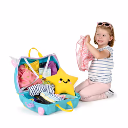 Trunki 1568282711 bagaglio Valigia Rosa, Turchese, Giallo 18 L Plastica - Vista aggiuntiva 6