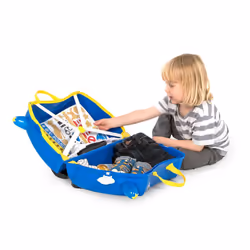 Trunki 1568282932 bagaglio Valigia Nero, Blu, Bianco, Giallo 18 L Plastica - Vista aggiuntiva 4