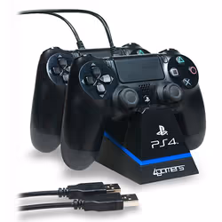 4Gamers 4G-4182 Caricabatterie per dispositivi mobili Comandi di gaming Nero Interno
