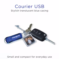 Integral INFD32GBCOU unità flash USB 32 GB USB tipo A 2.0 Blu, Argento - Vista aggiuntiva 3