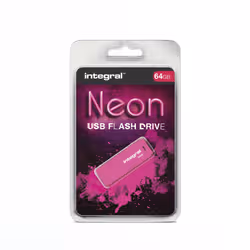 Integral INFD64GBNEONPK unità flash USB 64 GB USB tipo A 2.0 Rosa - Vista aggiuntiva 2