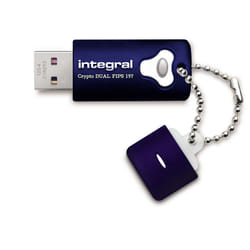 Integral 4GB Crypto Dual FIPS 197 Encrypted USB 3.0 unità flash USB USB tipo A 3.2 Gen 1 (3.1 Gen 1) Blu