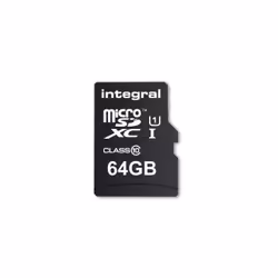 Integral 64GB MICRO SD CARD SMARTPHONE AND TABLET MICROSDHC/XC with Read speed up to 90MB/s, 64 GB, MicroSD, Classe 10, UHS-I ...