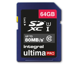 Integral 64GB ULTIMAPRO SDHC/XC 80MB CLASS 10 UHS-I U1 SD