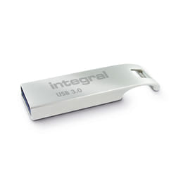 Integral 128GB USB3.0 DRIVE ARC METAL UP TO R-200 W-60 MBS unità flash USB USB tipo A 3.2 Gen 1 (3.1 Gen 1) Argento