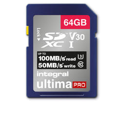 Integral 64GB SDXC 100-90MB/s UHS-I V30 SD
