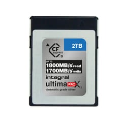 Integral 2TB UltimaPro X2 CFexpress Cinematic Silver Type B 2.0 Card
