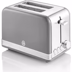 Preparate la colazione perfetta con pane appena tostato con il tostapane Swan a 2 fette. SPECIFICHE: Tostapane 2 fette larghe ...