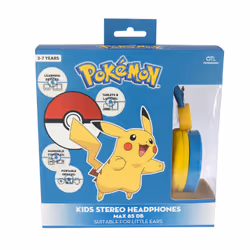 OTL Technologies Pokémon Pikachu Cuffie Cablato A Padiglione MUSICA Blu, Giallo - Vista aggiuntiva 5