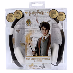 OTL Technologies Harry Potter Hogwarts Crest Kids Cuffie Cablato A Padiglione MUSICA Nero, Bianco - Vista aggiuntiva 6