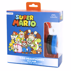 OTL Technologies Super Mario Cuffie Cablato A Padiglione MUSICA Nero, Blu, Rosso, Bianco - Vista aggiuntiva 6