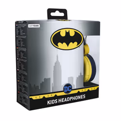 OTL Technologies DC Comics Batman Caped Crusader Cuffie Cablato A Padiglione MUSICA Blu - Vista aggiuntiva 5