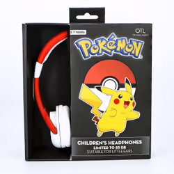OTL Technologies Pokémon Pokéball Cuffie Cablato A Padiglione MUSICA Nero, Rosso, Bianco - Vista aggiuntiva 5