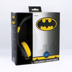 OTL Technologies DC Comics Bat signal Cuffie Cablato A Padiglione MUSICA Nero, Giallo - Vista aggiuntiva 6