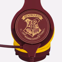 OTL Technologies Harry Potter Hogwarts Crest Auricolare Cablato A Padiglione Gaming Borgogna, Giallo - Vista aggiuntiva 4