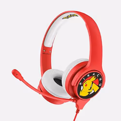 OTL Technologies Pokémon Pikachu, Cablato, Gaming, 20 - 20000 Hz, 180 g, Cuffie, Rosso, Bianco