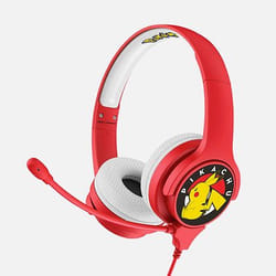 OTL Technologies Pokémon Pikachu Cuffie Cablato A Padiglione Gaming Rosso, Bianco