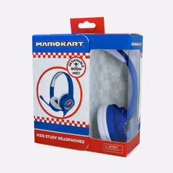OTL Technologies Super Mario Nintendo Mariokart Auricolare Cablato A Padiglione Gaming Blu, Bianco - Vista aggiuntiva 7