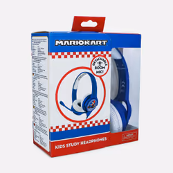 OTL Technologies Super Mario Nintendo Mariokart Auricolare Cablato A Padiglione Gaming Blu, Bianco - Vista aggiuntiva 8