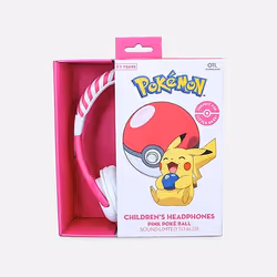 OTL Technologies Pokémon Pokéball Pink Kids Cuffie Cablato A Padiglione Gaming Rosa, Bianco - Vista aggiuntiva 4