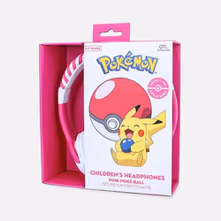 OTL Technologies Pokémon Pokéball Pink Kids Cuffie Cablato A Padiglione Gaming Rosa, Bianco - Vista aggiuntiva 5