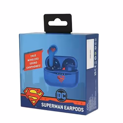 OTL Technologies DC Comics Superman Cuffie Wireless In-ear Musica e Chiamate Bluetooth Blu - Vista aggiuntiva 5