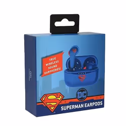 OTL Technologies DC Comics Superman Cuffie Wireless In-ear Musica e Chiamate Bluetooth Blu - Vista aggiuntiva 6
