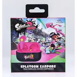 OTL Technologies Nintendo Spatoon 2 Cuffie Wireless In-ear Musica e Chiamate Bluetooth Nero, Rosso - Vista aggiuntiva 4