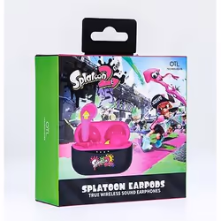 OTL Technologies Nintendo Spatoon 2 Cuffie Wireless In-ear Musica e Chiamate Bluetooth Nero, Rosso - Vista aggiuntiva 6