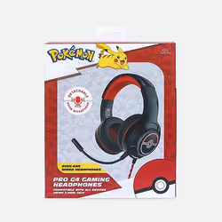 OTL Technologies Pokémon PK0904 cuffia e auricolare Cuffie Cablato A Padiglione Gaming Nero, Rosso - Vista aggiuntiva 7