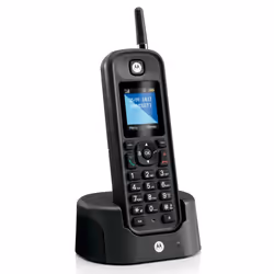 Motorola O201, Telefono DECT, Cornetta wireless, Telefono con vivavoce, 200 voci, Identificatore di chiamata, Nero