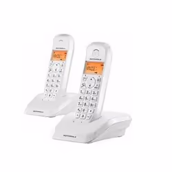 Motorola S12 Duo, Telefono DECT, Identificatore di chiamata, Bianco