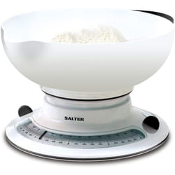 Salter - 800 whbkdr Bilancia da cucina meccanica, bilancia con quadrante analogico rotante, aggiungi e pesa, capacità 4 kg, facile da leggere, misura