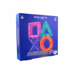 Paladone PlayStation Lampe Icons XL, Multicolore, Luce d'atmosfera, Nero, LED, Multi, AC, Batteria