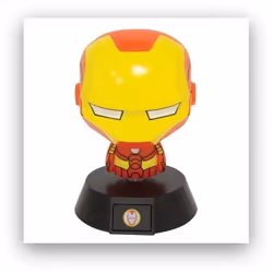 Paladone Iron Man Icon Light BDP, Illuminazione d'ambiente, Multicolore, Plastica, Bagno, Cameretta dei bambini, Batteria, Mi ...