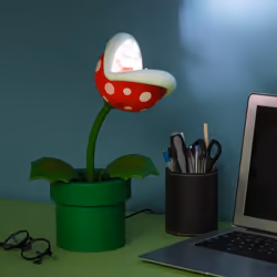 Paladone Piranha Plant Posable Lamp BDP lampada da tavolo LED Verde, Rosso, Bianco - Vista aggiuntiva 4