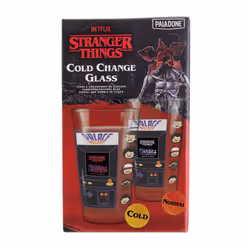 Paladone Stranger Things Cold Change Glass Nero, Rosso, Trasparente, Bianco 1 pz 450 ml