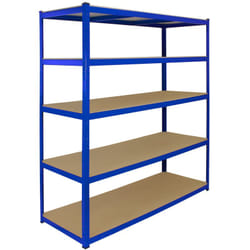 Scaffale T-Rax In Acciaio Senza Bulloni Blu 160cm x 60cm x 180cm - Monster Racking
