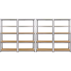 Organizza il tuo ufficio, magazzino o garage con questi 4 scaffali Galwix... Fatti di acciaio galvanizzato, questi scaffali s ...