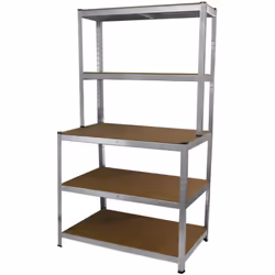 Scaffali e banchi galvanizzati della gamma Monster Racking di Monster Shop, perfetti per il tuo garage, magazzino, serra o of ...