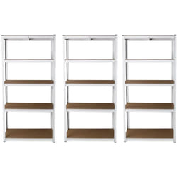 Monster Racking - Scaffale da Garage ad Incastro E-Rax Scaffali per Garage Scaffalature Officina in Acciaio e mdf Senza Bulloni Mensole per Garage