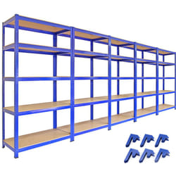 Monster Racking - Scaffale da Garage ad Incastro T-Rax Scaffali per Garage Scaffalature Officina in Acciaio e mdf Senza Bulloni Mensole per Garage