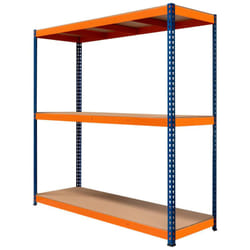 Monster Racking - Scaffalatura Per Garage S-Rax 3 Ripiani 180 Cm x 180 Cm x 60 Cm In Acciaio Capacità Di 300 Kg Per Ripiano Disposizione Regolabile