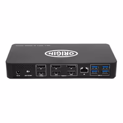 Origin Storage OSDOCK-T4K15 replicatore di porte e docking station per laptop USB 3.2 Gen 2 (3.1 Gen 2) Type-C Nero - Vista aggiuntiva 4